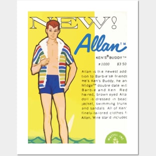 retro allan doll Posters and Art